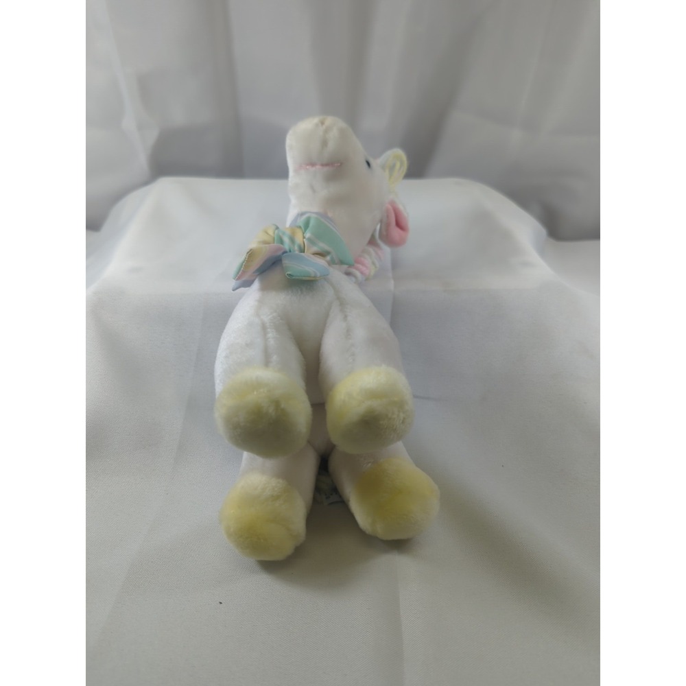 Vintage Eden Musical Wind Up Giraffe Pastel Colors Stuffed Plush Toy Neck Moves - Picture 6 of 7
